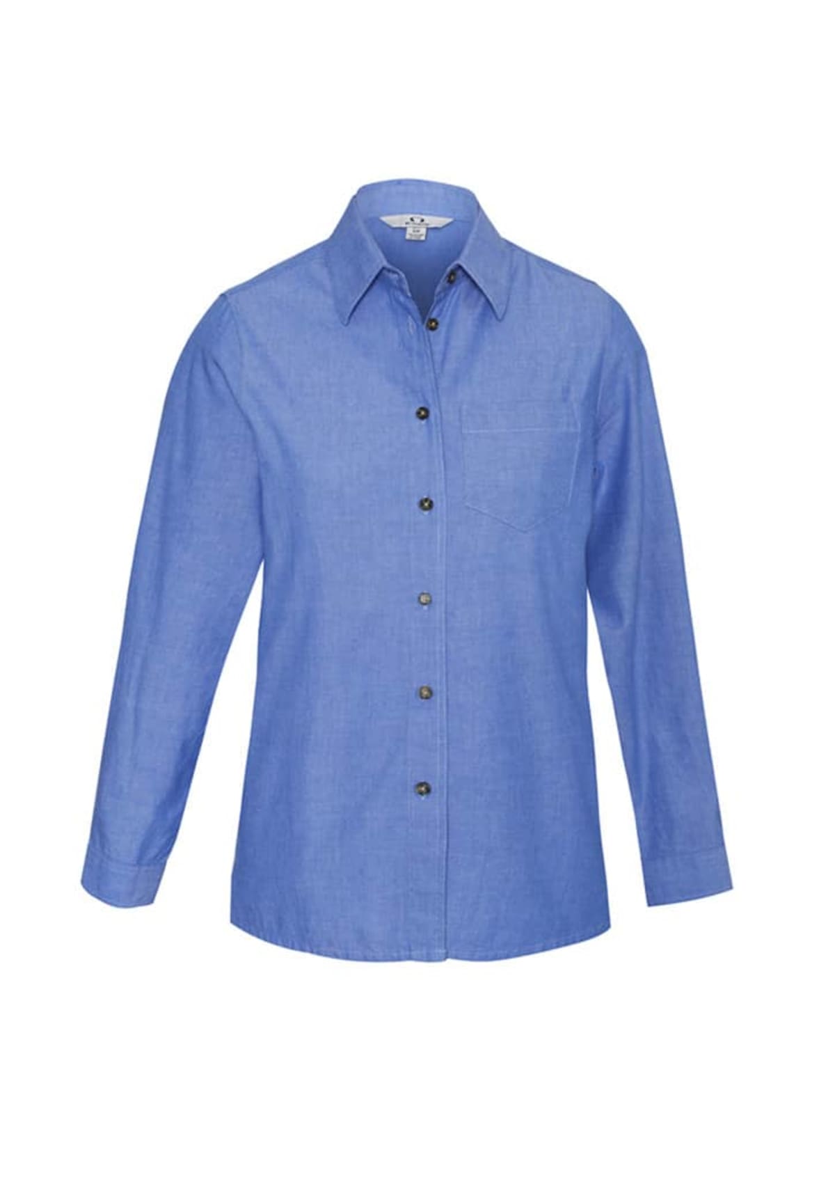 Womens Chambray Long Sleeve Shirt