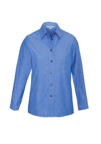 Womens Chambray Long Sleeve Shirt