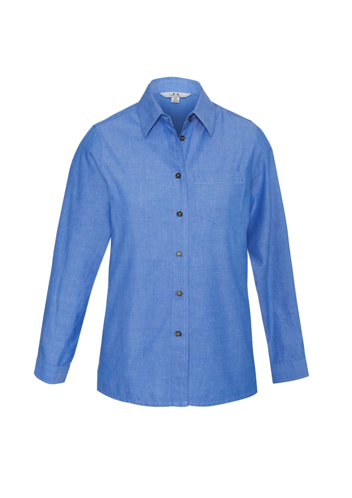 Womens Chambray Long Sleeve Shirt