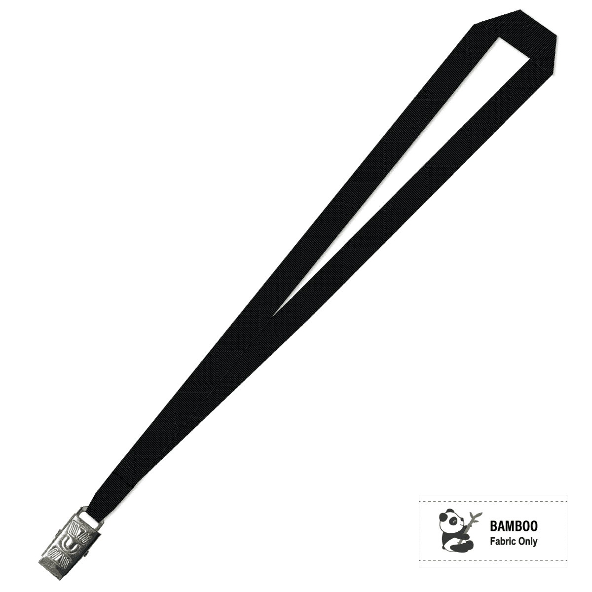 Bamboo Plain Lanyard with Alligator Clip