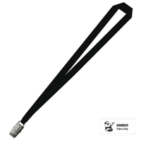 Bamboo Plain Lanyard with Alligator Clip