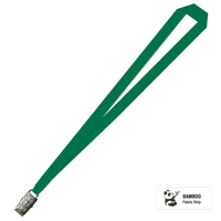 Bamboo Plain Lanyard with Alligator Clip