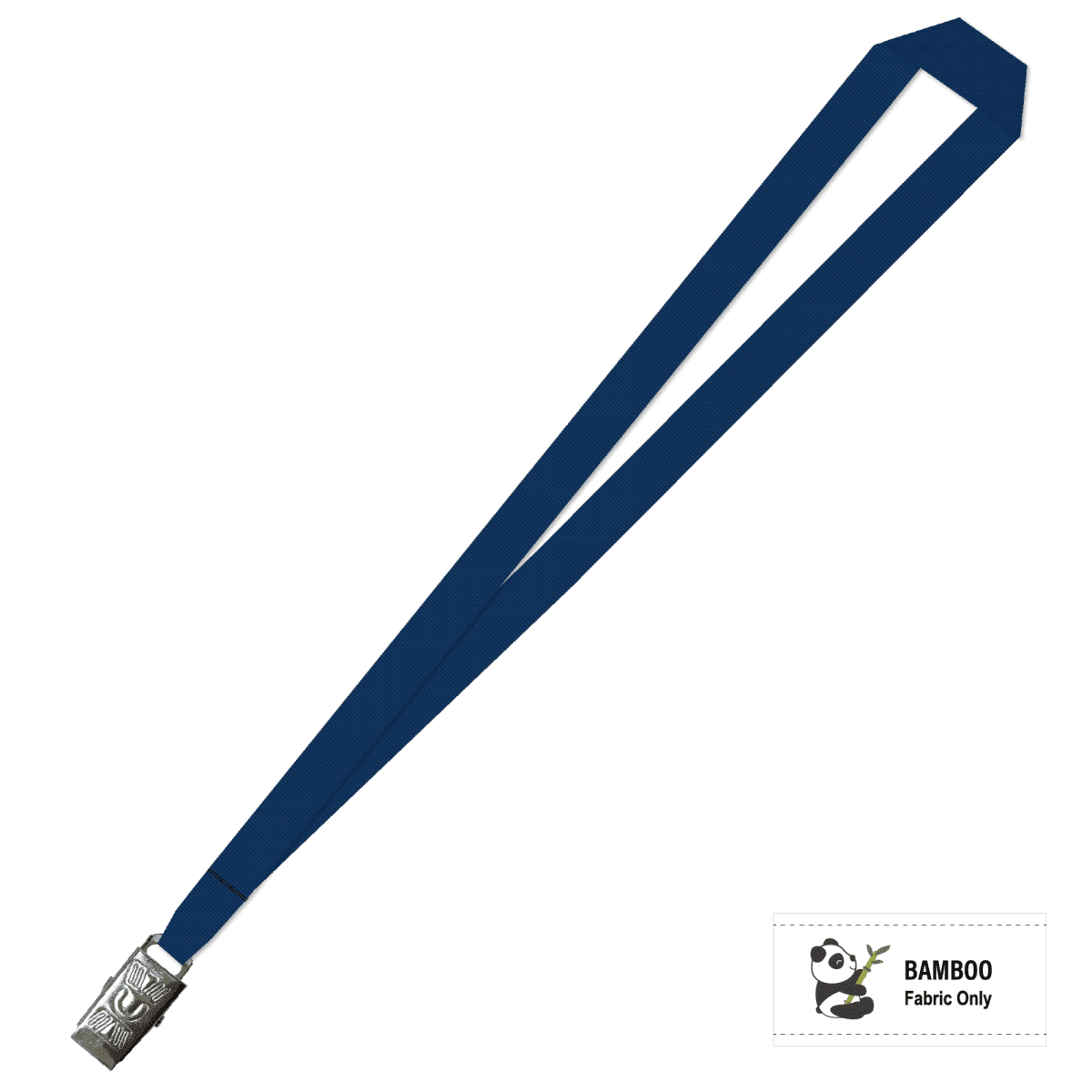 Bamboo Plain Lanyard with Alligator Clip