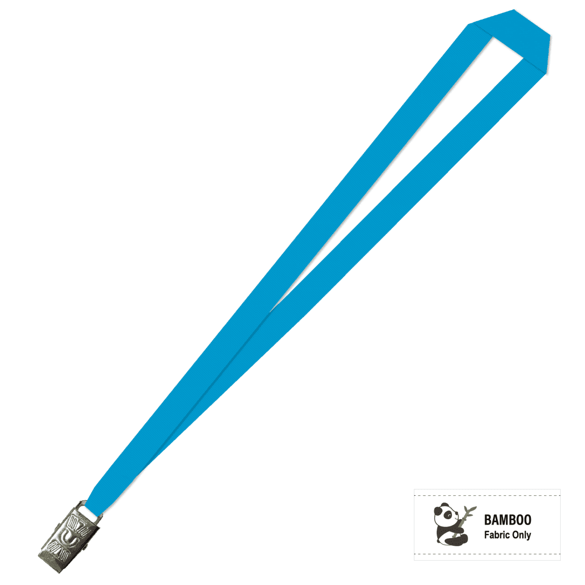 Bamboo Plain Lanyard with Alligator Clip