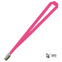 Bamboo Plain Lanyard with Alligator Clip