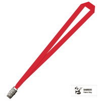 Bamboo Plain Lanyard with Alligator Clip
