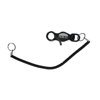 Bungee Coil Cord Lanyard with Keyring