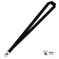 Bamboo Plain Lanyard with Carabiner