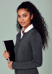 Womens 2-Way Zip Cardigan