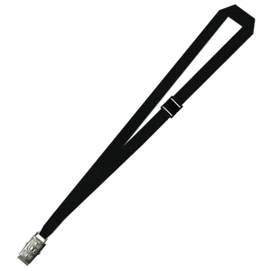 Gemini Plain Lanyard with Alligator Clip and Breakaway - 15mm Polyester