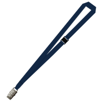 Gemini Plain Lanyard with Alligator Clip and Breakaway - 15mm Polyester