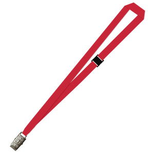 Gemini Plain Lanyard with Alligator Clip and Breakaway - 15mm Polyester