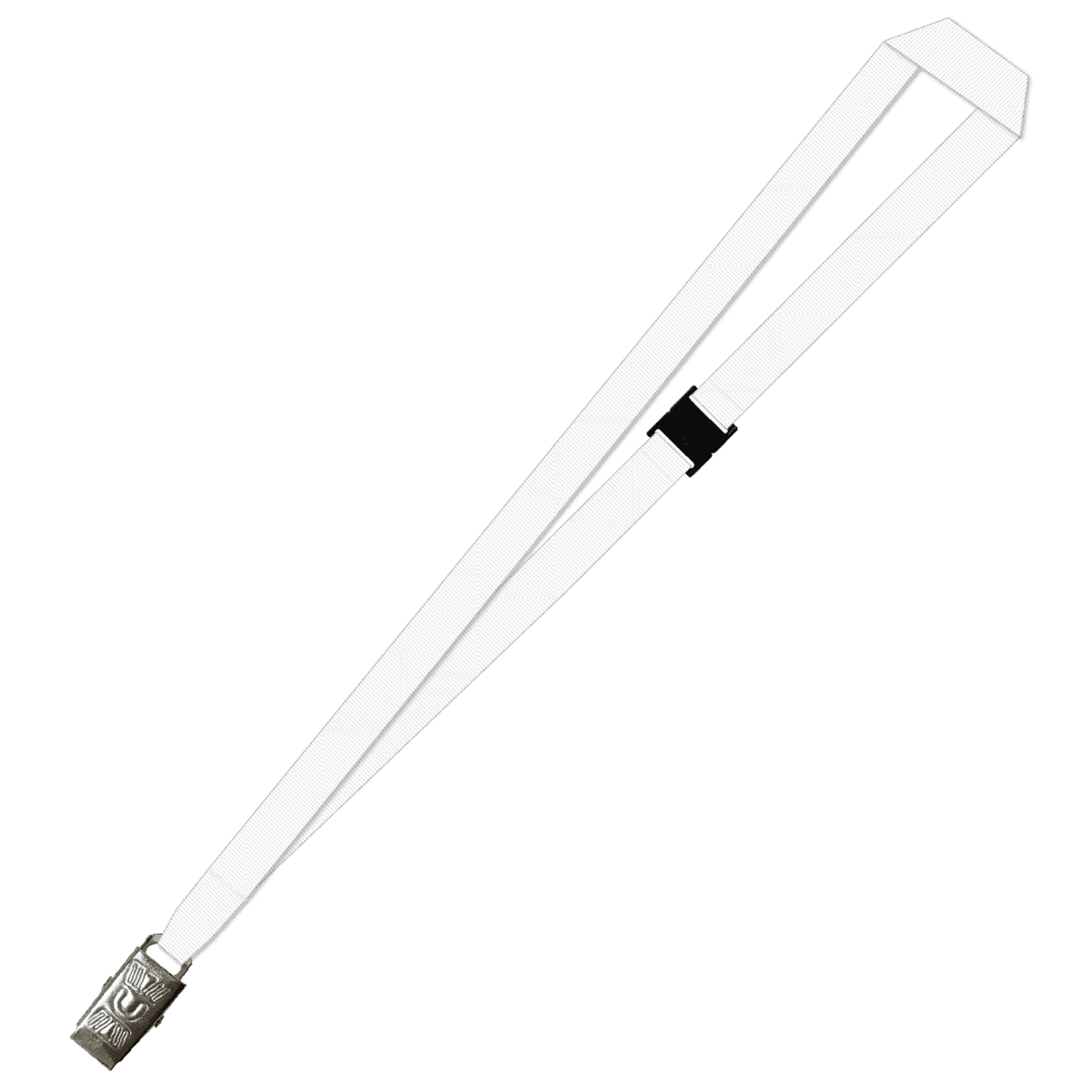 Gemini Plain Lanyard with Alligator Clip and Breakaway