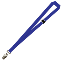 Gemini Plain Lanyard with Alligator Clip and Breakaway - 20mm Polyester