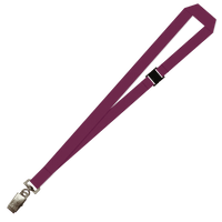 Gemini Plain Lanyard with Alligator Clip and Breakaway