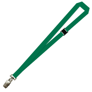 Gemini Plain Lanyard with Alligator Clip and Breakaway - 20mm Polyester