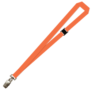 Gemini Plain Lanyard with Alligator Clip and Breakaway - 20mm Polyester
