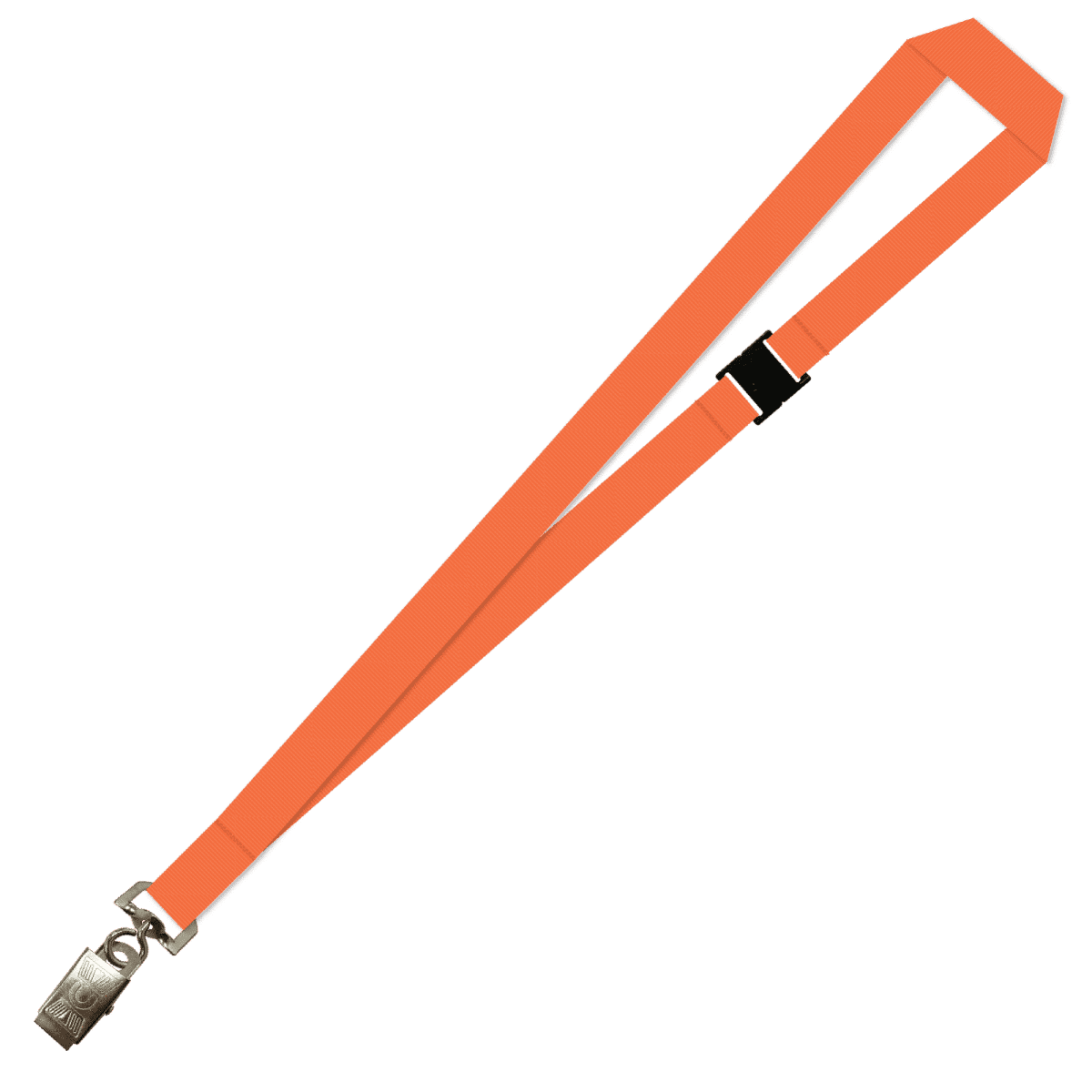 Gemini Plain Lanyard with Alligator Clip and Breakaway - 20mm Polyester