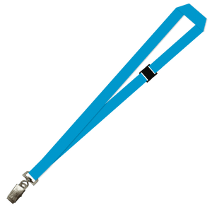 Gemini Plain Lanyard with Alligator Clip and Breakaway - 20mm Polyester