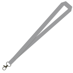 Gemini Plain Lanyard with Carabiner - 20mm Polyester