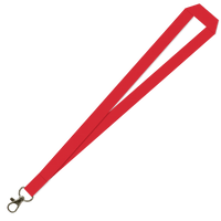 Gemini Plain Lanyard with Carabiner - 20mm Polyester