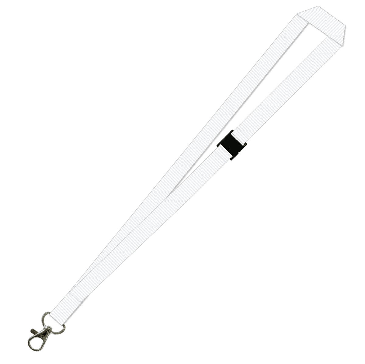 Gemini Plain Lanyard with Carabiner and Breakaway