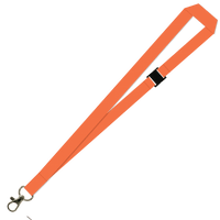 Gemini Plain Lanyard with Carabiner and Breakaway
