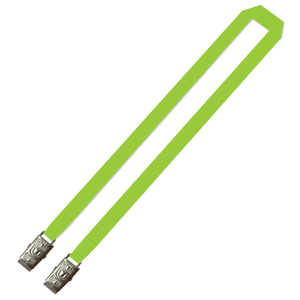 Gemini Plain Lanyard with Double Alligator - 15mm Polyester