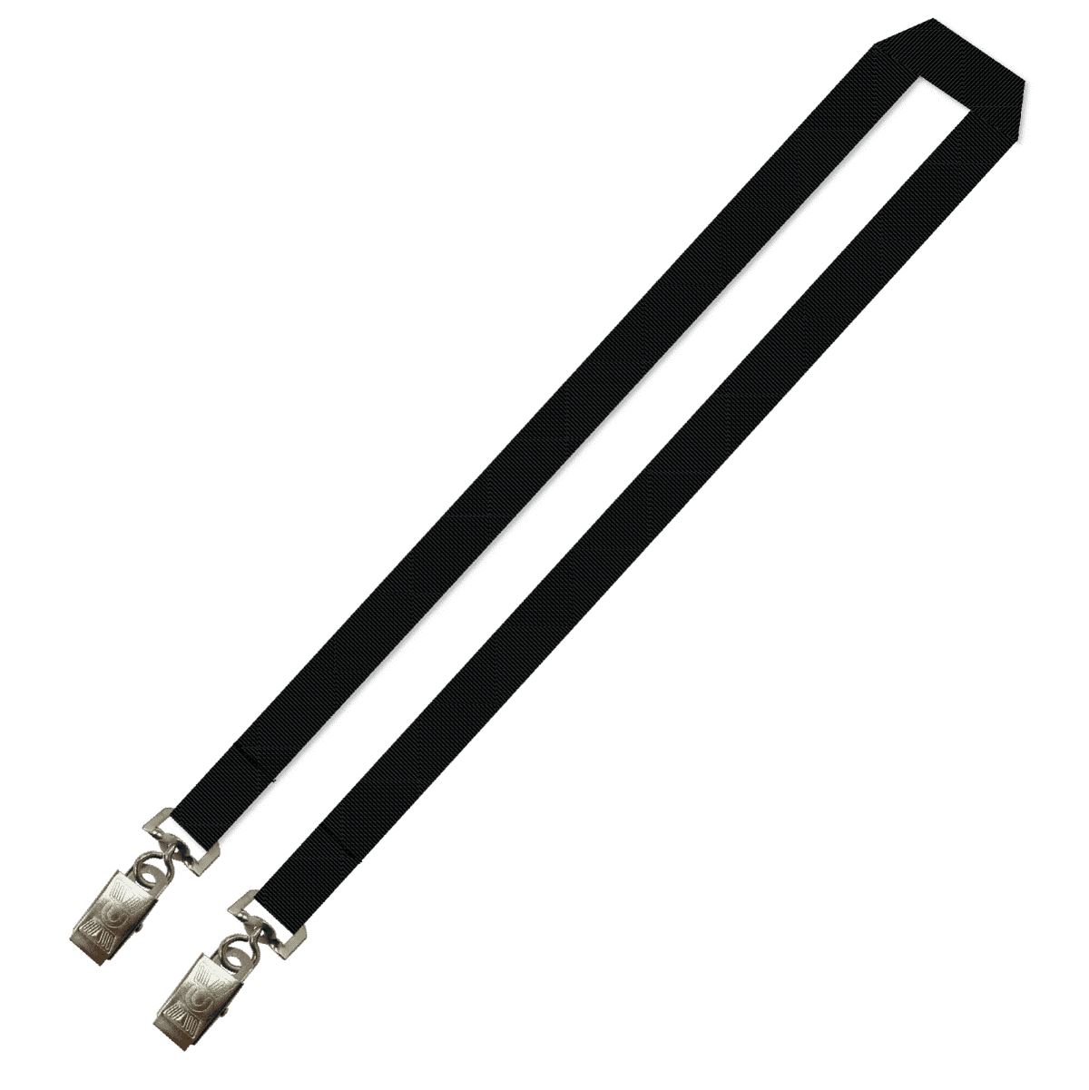 Gemini Plain Lanyard with Double Alligator - 20mm Polyester