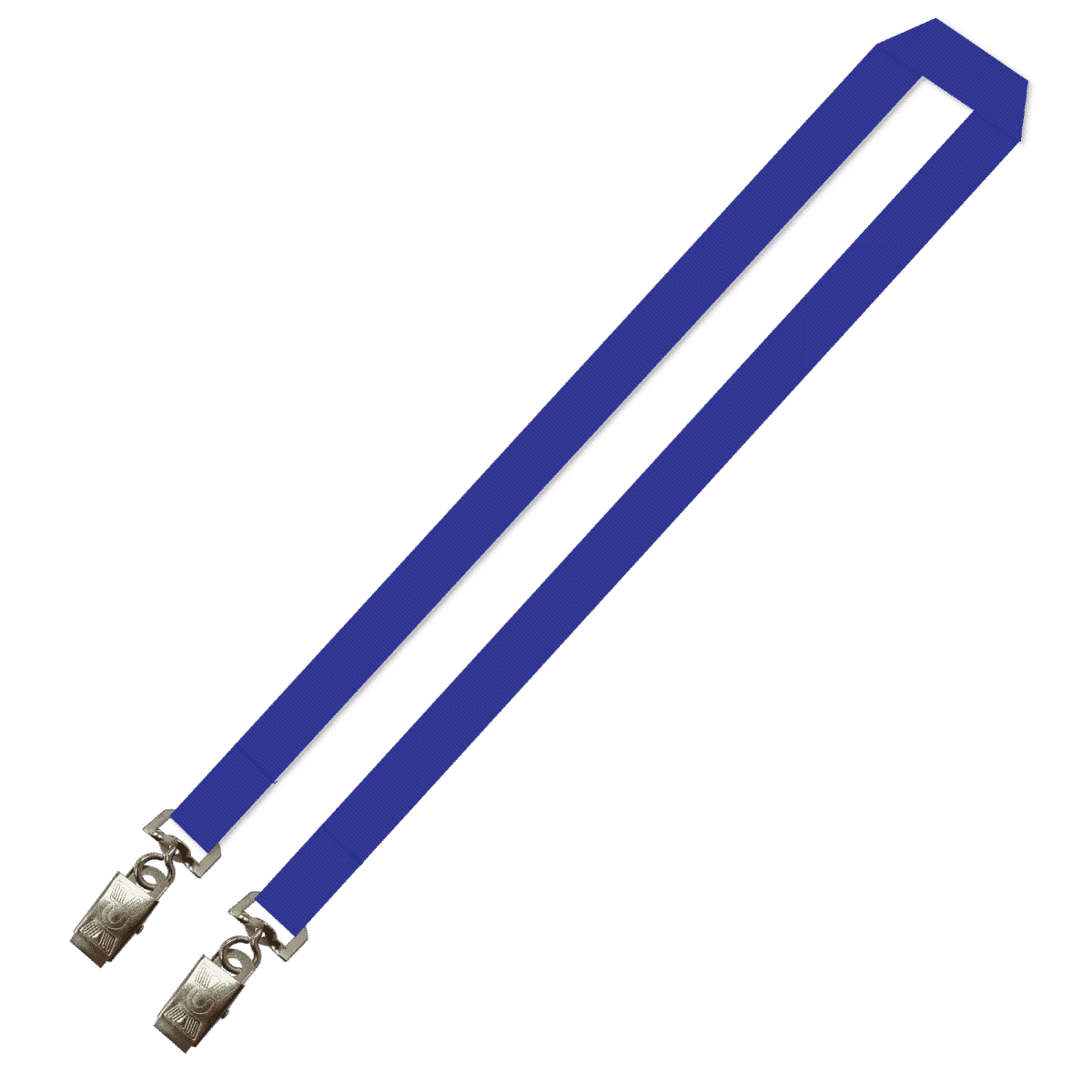 Gemini Plain Lanyard with Double Alligator - 20mm Polyester