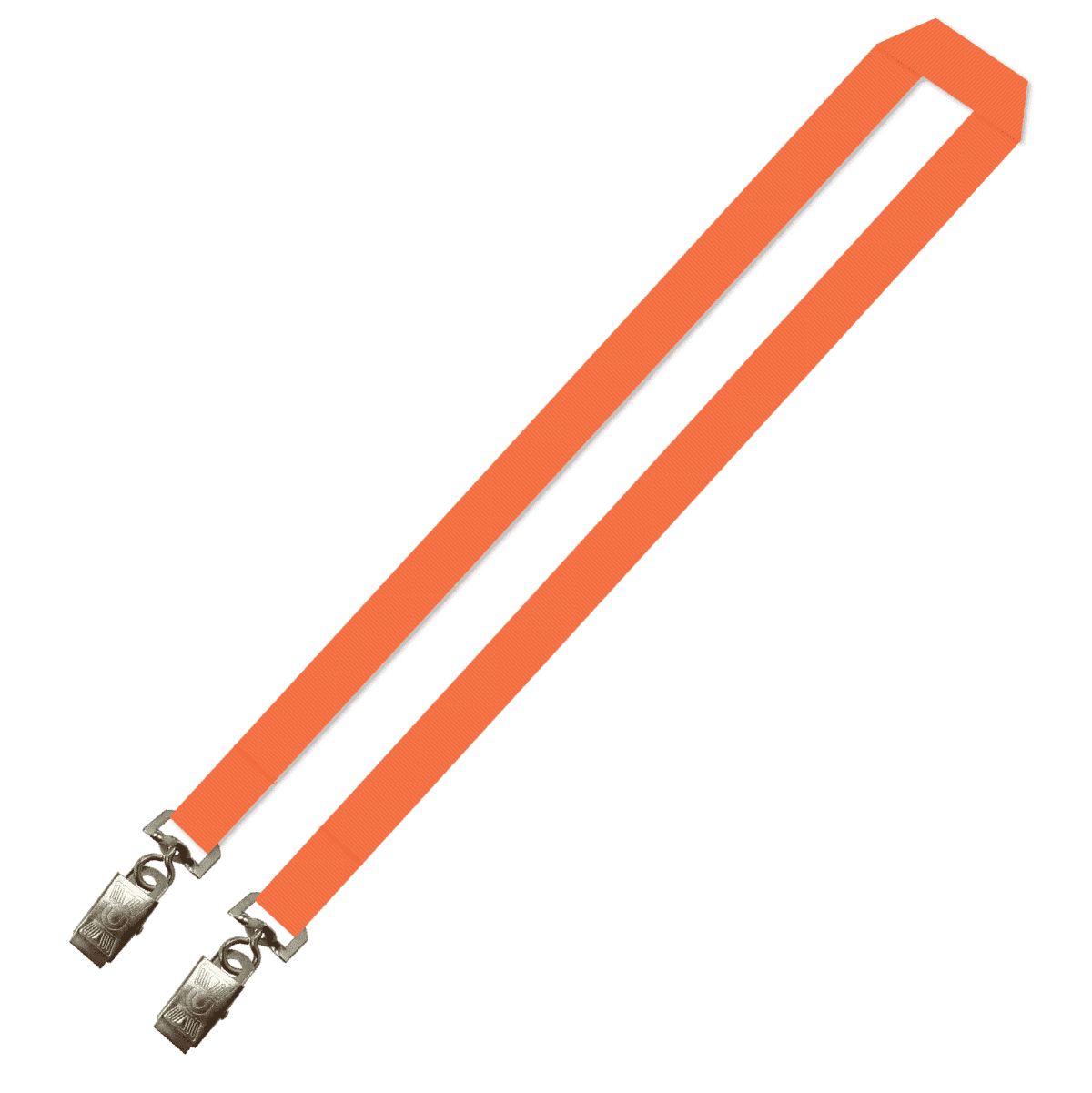 Gemini Plain Lanyard with Double Alligator - 20mm Polyester