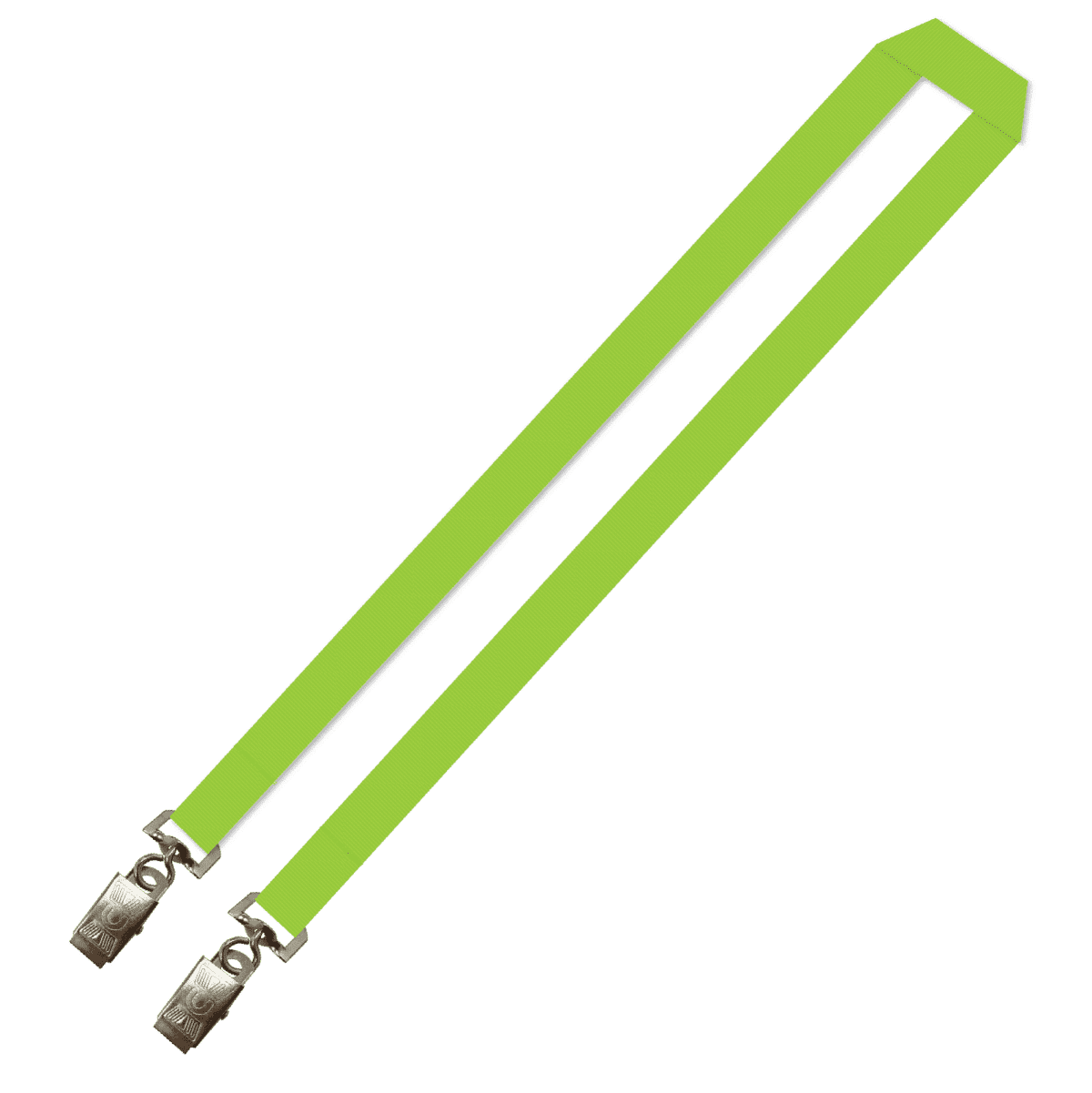 Gemini Plain Lanyard with Double Alligator - 20mm Polyester