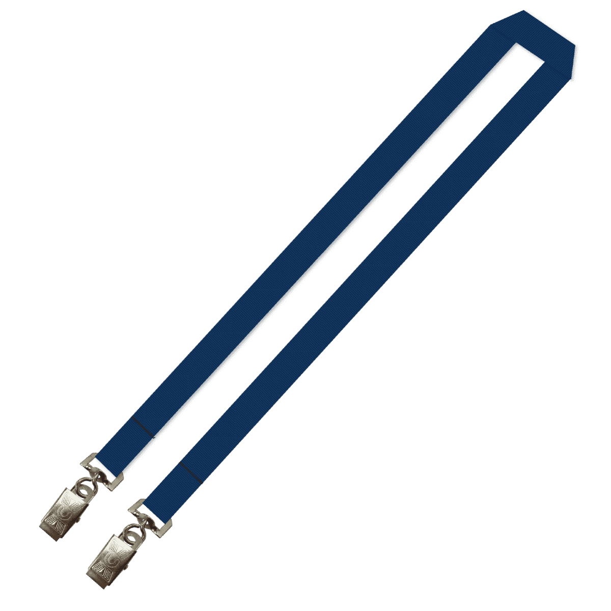 Gemini Plain Lanyard with Double Alligator - 20mm Polyester