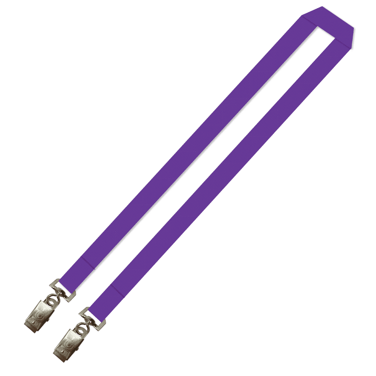 Gemini Plain Lanyard with Double Alligator - 20mm Polyester