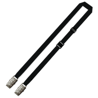 Gemini Plain Lanyard with Double Alligator, Adjustable and Breakaway