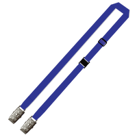Gemini Plain Lanyard with Double Alligator, Adjustable and Breakaway