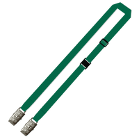 Gemini Plain Lanyard with Double Alligator, Adjustable and Breakaway