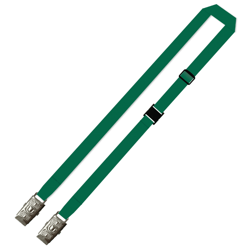 Gemini Plain Lanyard with Double Alligator, Adjustable and Breakaway - 15mm Polyester
