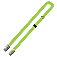 Gemini Plain Lanyard with Double Alligator, Adjustable and Breakaway