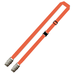 Gemini Plain Lanyard with Double Alligator, Adjustable and Breakaway - 15mm Polyester