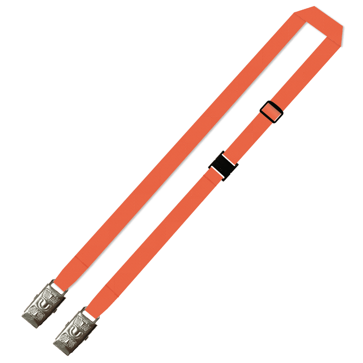 Gemini Plain Lanyard with Double Alligator, Adjustable and Breakaway
