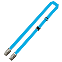 Gemini Plain Lanyard with Double Alligator, Adjustable and Breakaway