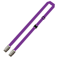 Gemini Plain Lanyard with Double Alligator, Adjustable and Breakaway