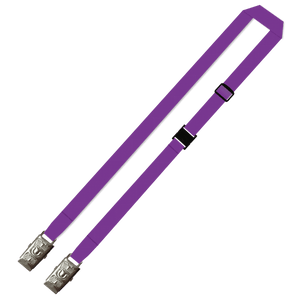 Gemini Plain Lanyard with Double Alligator, Adjustable and Breakaway - 15mm Polyester
