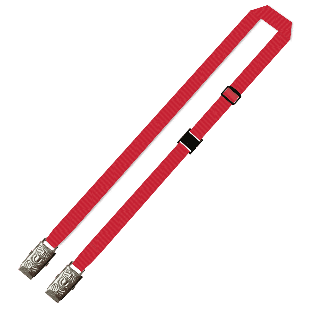Gemini Plain Lanyard with Double Alligator, Adjustable and Breakaway - 15mm Polyester