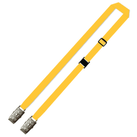 Gemini Plain Lanyard with Double Alligator, Adjustable and Breakaway