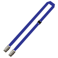 Gemini Plain Lanyard with Double Alligator and Breakaway
