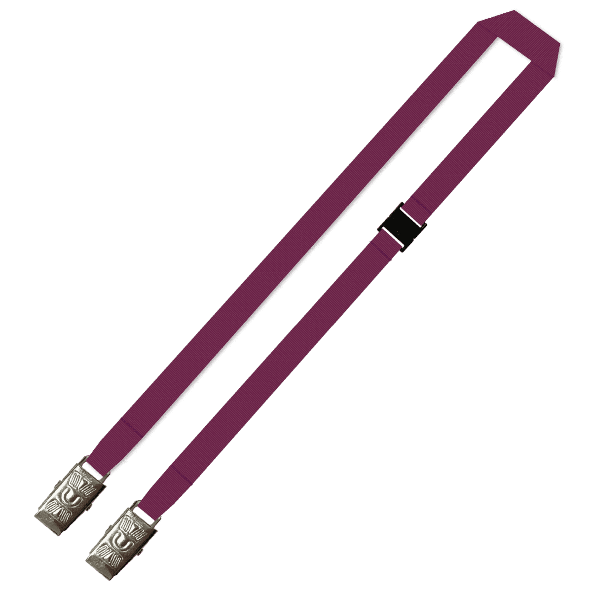 Gemini Plain Lanyard with Double Alligator and Breakaway