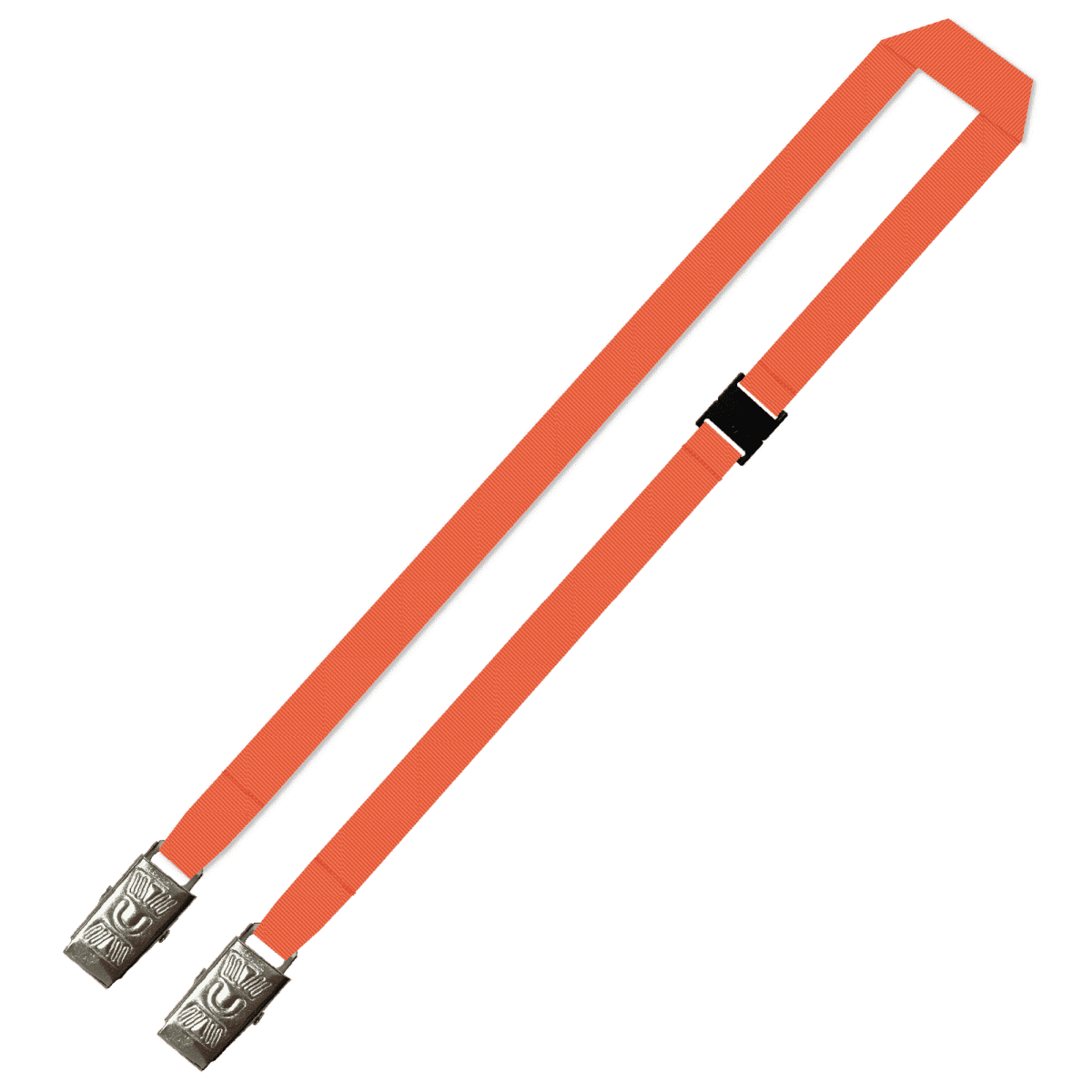 Gemini Plain Lanyard with Double Alligator and Breakaway