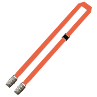 Gemini Plain Lanyard with Double Alligator and Breakaway